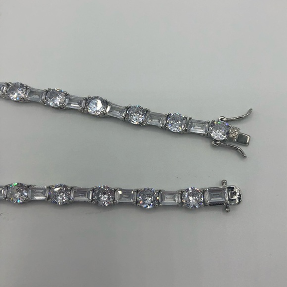 18k 63ct Multi-Stone Tennis Necklace - Picture 10 of 16